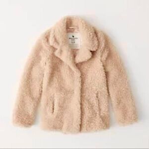 Girl’s Abercrombie & Fitch Kids Teddy Coat